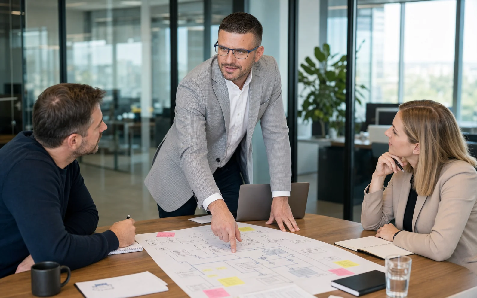 Dovydas Gustys discussing an interim CIO plan insight card
