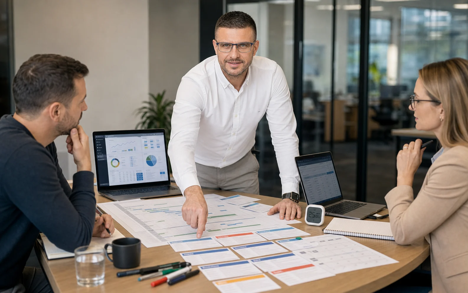 Dovydas Gustys reviewing a CRM sales process insight card