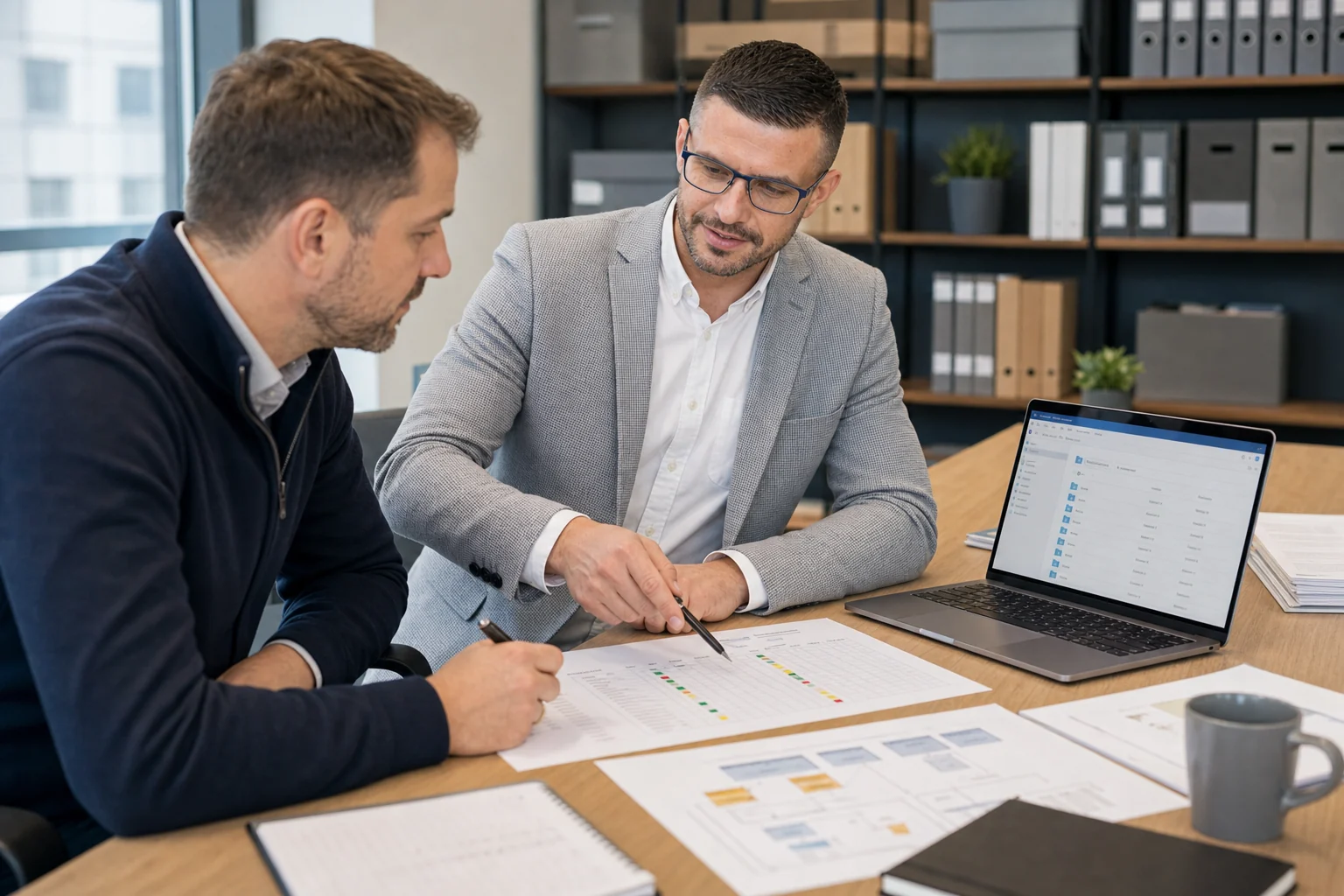 Dovydas Gustys reviewing an ERP requirements template insight card