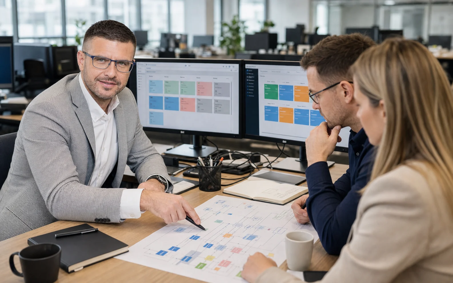 Dovydas Gustys calculating an automation ROI insight card