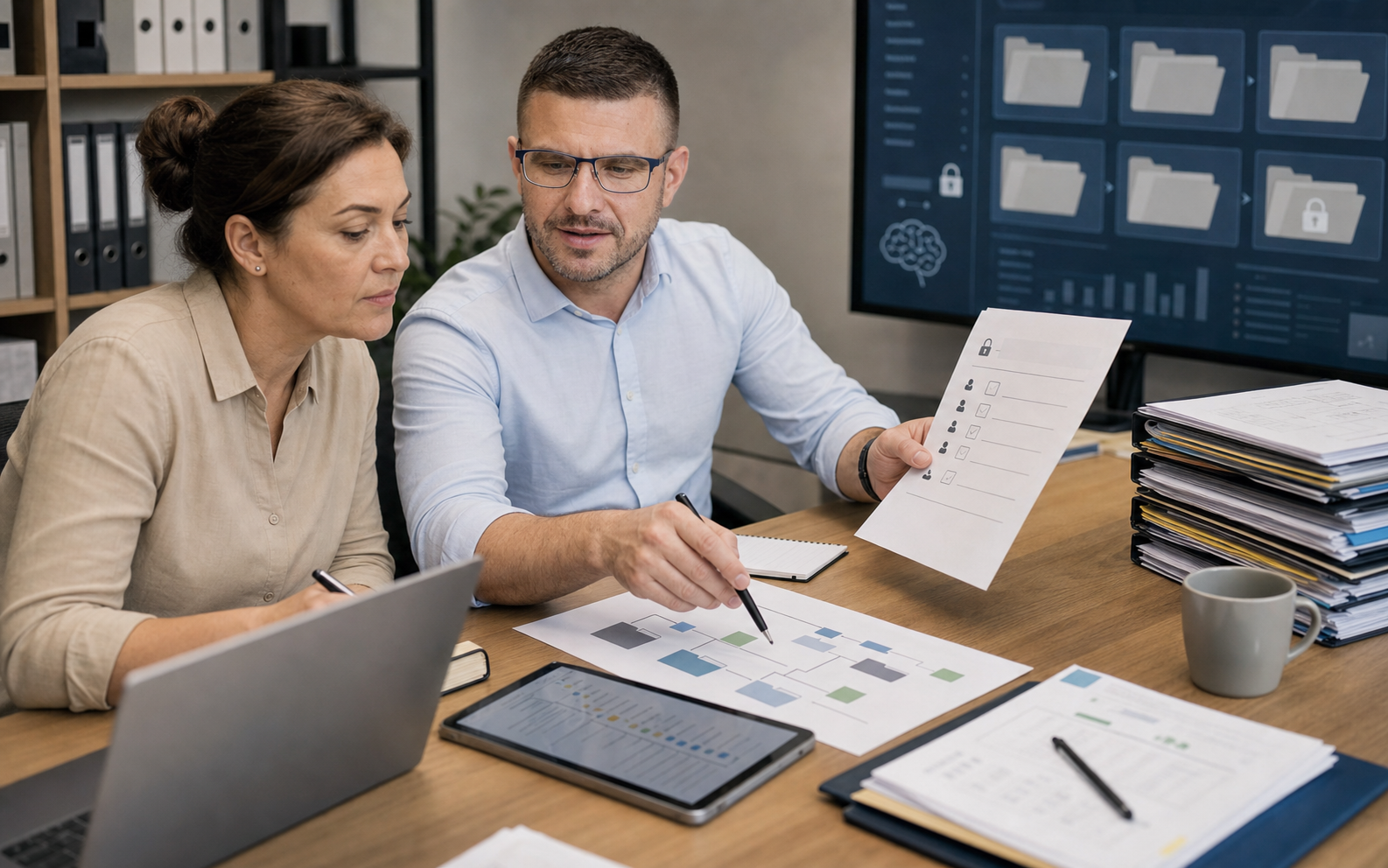Dovydas Gustys reviewing SharePoint access, document ownership and AI readiness