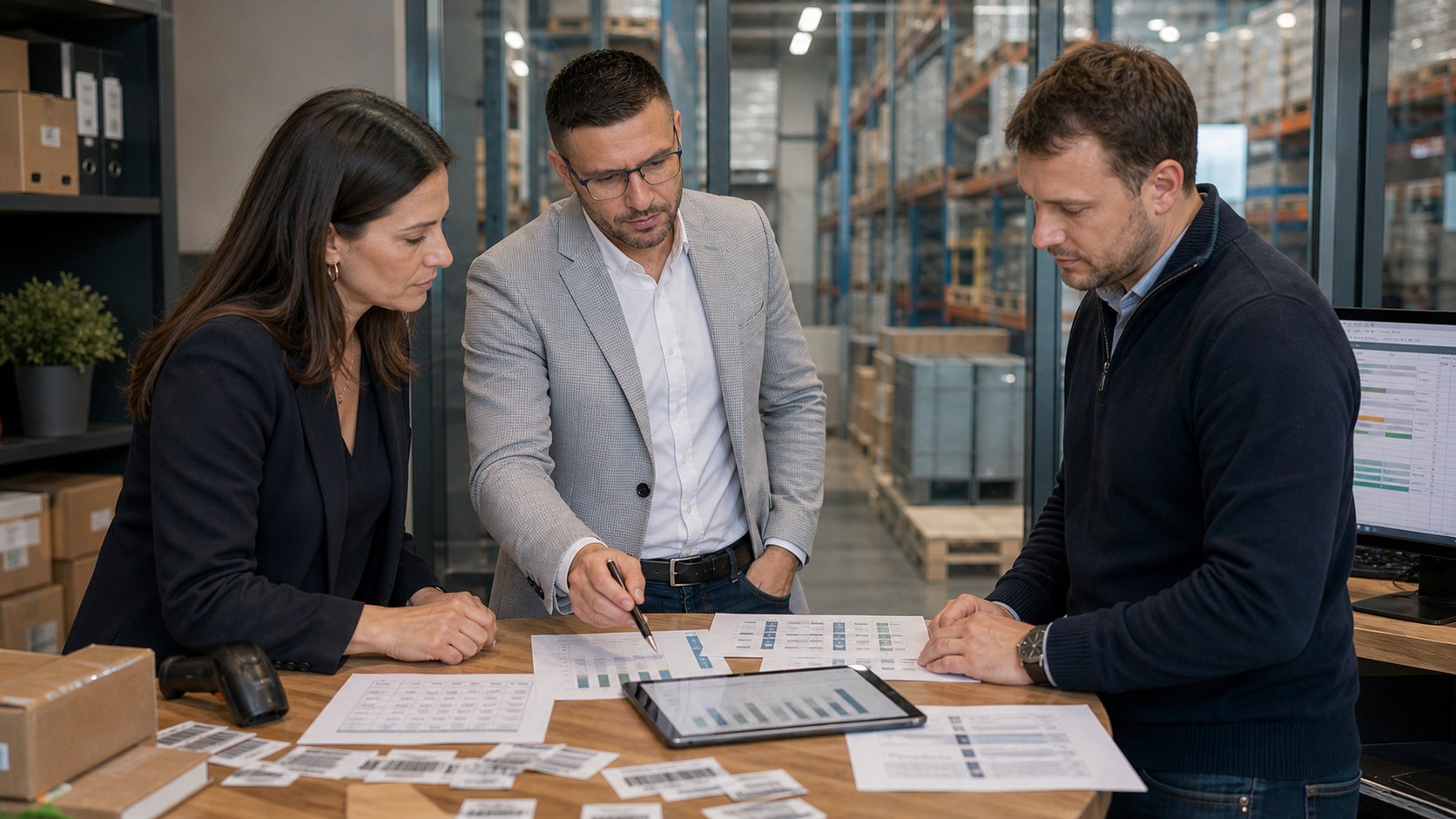Inventory and ordering planning discussion in purchasing and warehouse operations